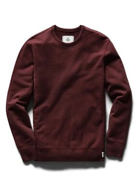 Reigning Champ Midweight Terry Relaxed crewneck Burgundy sweatshirt luxury S